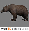 Low poly Bear 3D model
