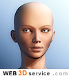 Female head 3D model