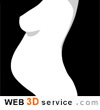 pregnant female 3D model