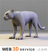 Low poly Puma 3D model